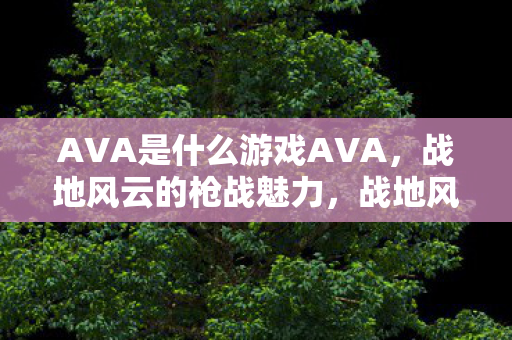 AVA是什么游戏AVA图片