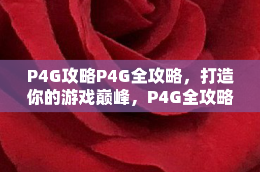 P4G攻略P4G全攻略图片