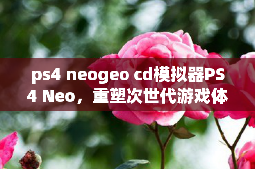 ps4 neogeo cd模拟器PS4 Neo图片