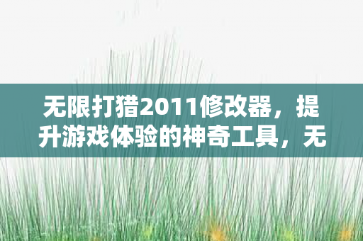 无限打猎2011修改器图片
