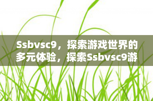 探索Ssbvsc9游戏世界的多元体验图片