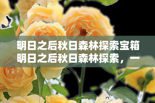 明日之后秋日森林探索宝箱明日之后秋日森林探索图片
