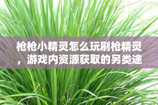 枪枪小精灵怎么玩刷枪精灵图片