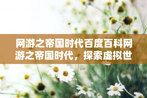网游之帝国时代百度百科网游之帝国时代图片