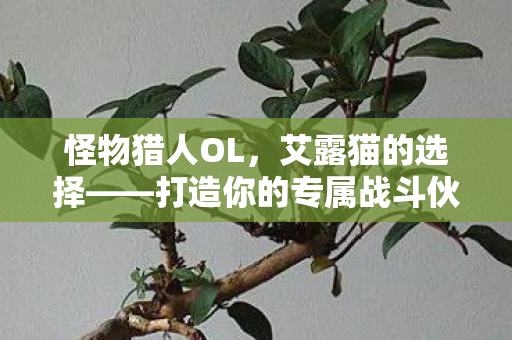 打造怪物猎人OL中的专属战斗伙伴图片