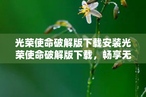 光荣使命破解版下载安装光荣使命破解版下载图片