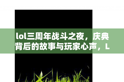 庆典背后的故事与玩家心声图片