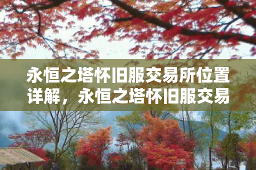 永恒之塔怀旧服交易所位置全解析图片