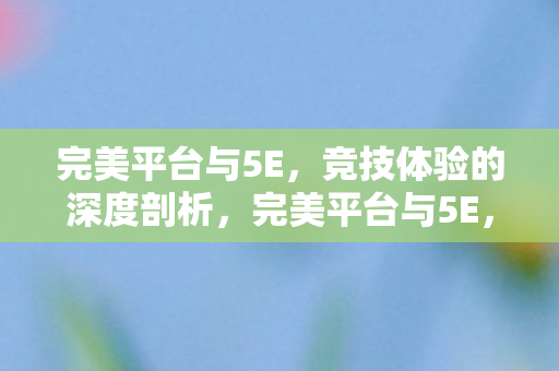 完美平台与5E,竞技体验的深度剖析,完美平台与5E,竞技体验的深度对比 完美平台与5E,竞技体验的深度剖析,完美平台与5E,竞技体验的深度对比