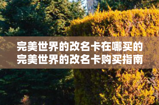 完美世界的改名卡在哪买的完美世界的改名卡购买指南,完美世界改名卡购买指南,轻松获取改名卡 完美世界的改名卡在哪买的完美世界的改名卡购买指南,完美世界改名卡购买指南,轻松获取改名卡
