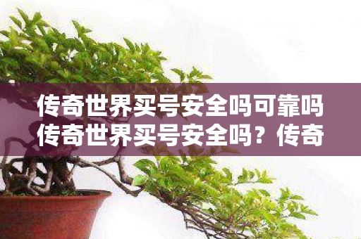 传奇世界买号安全吗可靠吗传奇世界买号安全吗图片