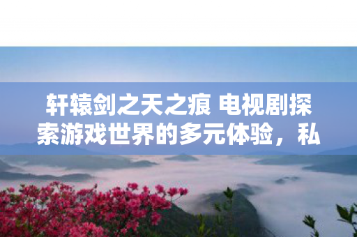 轩辕剑之天之痕 电视剧探索游戏世界的多元体验图片