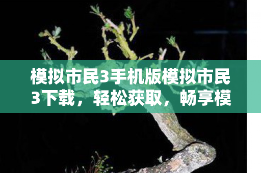 模拟市民3手机版模拟市民3下载图片