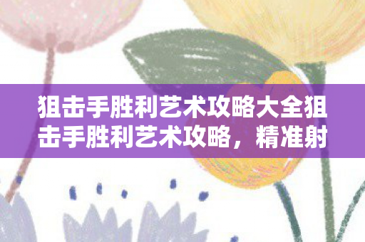 狙击手胜利艺术攻略大全狙击手胜利艺术攻略图片
