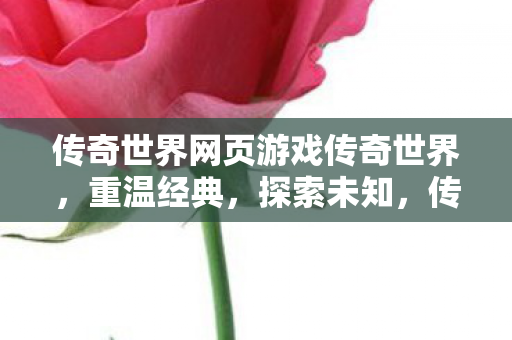 传奇世界网页游戏传奇世界图片