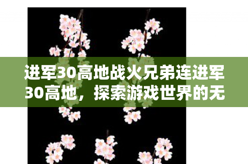 进军30高地战火兄弟连进军30高地图片