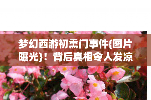梦幻西游初熏门事件图片