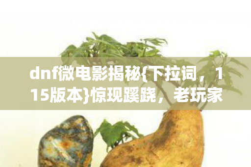 dnf微电影揭秘图片
