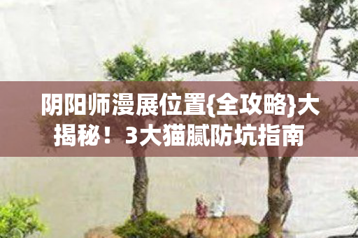 3大猫腻防坑指南图片