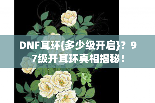 97级开耳环真相揭秘图片