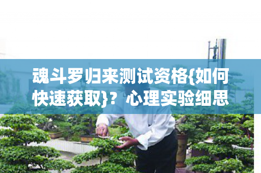 魂斗罗归来测试资格图片