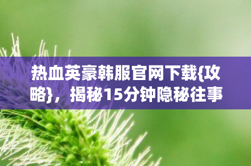 热血英豪韩服官网下载图片