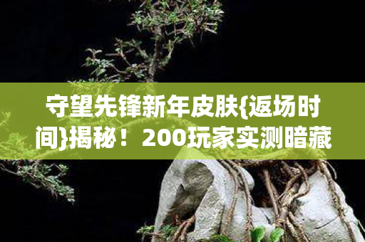 200玩家实测暗藏玄机图片