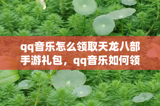 qq音乐怎么领取天龙八部手游礼包图片
