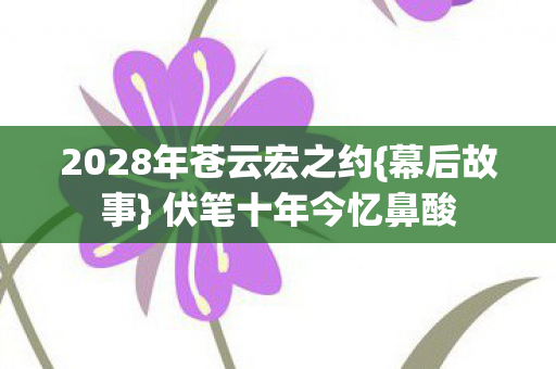 2028年苍云宏之约图片