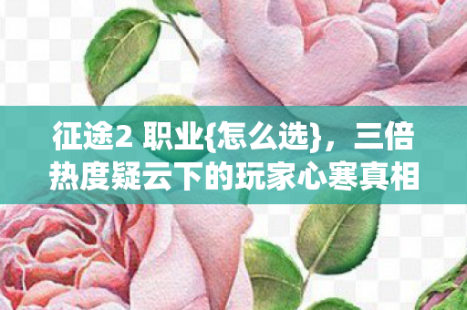 三倍热度疑云下的玩家心寒真相图片