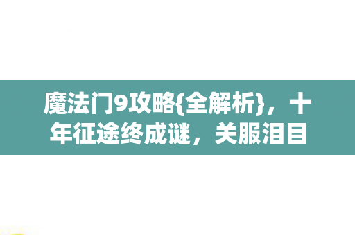 十年征途终成谜图片