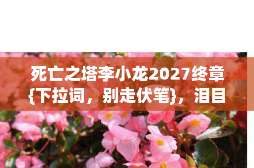 死亡之塔李小龙2027终章图片