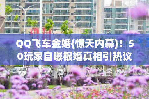 QQ飞车金婚{惊天内幕}！50玩家自曝银婚真相引热议