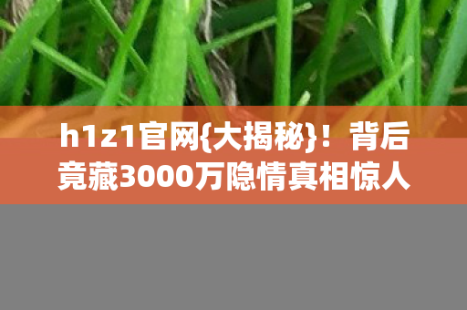 背后竟藏3000万隐情真相惊人图片