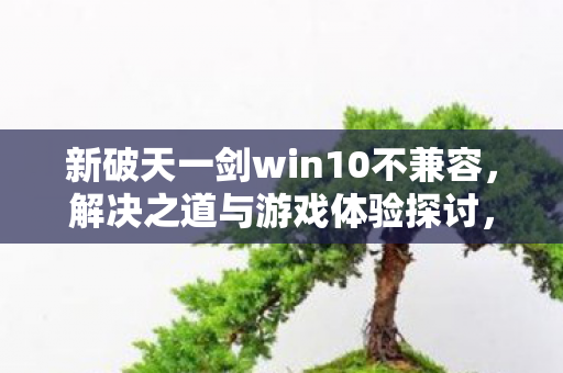新破天一剑win10不兼容，解决之道与游戏体验探讨，Win10下新破天一剑不兼容？解决攻略与游戏心得分享