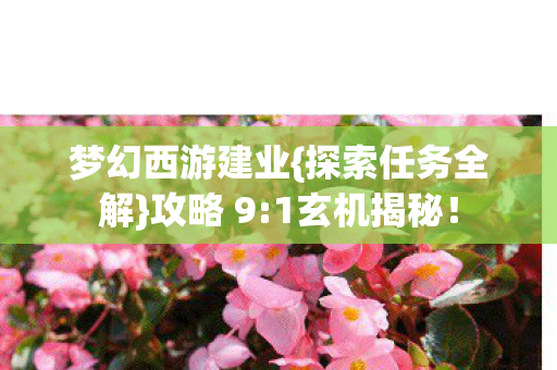 梦幻西游建业图片