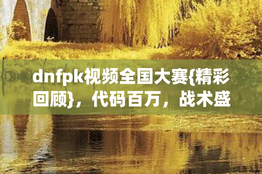 dnfpk视频全国大赛图片