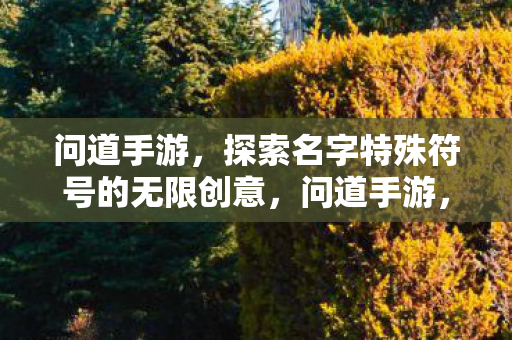 问道手游,探索名字特殊符号的无限创意,问道手游,探索名字特殊符号的无限创意 问道手游,探索名字特殊符号的无限创意,问道手游,探索名字特殊符号的无限创意