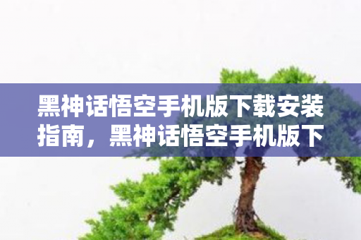 黑神话悟空手机版下载安装全攻略图片