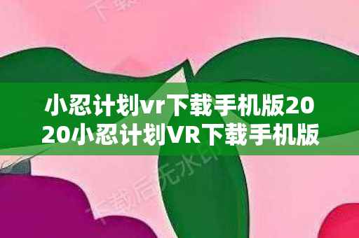 小忍计划vr下载手机版2020小忍计划VR下载手机版图片