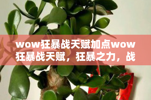 wow狂暴战天赋加点wow狂暴战天赋图片