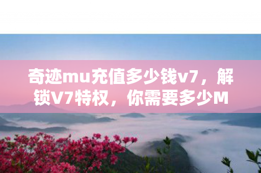 奇迹mu充值多少钱v7图片