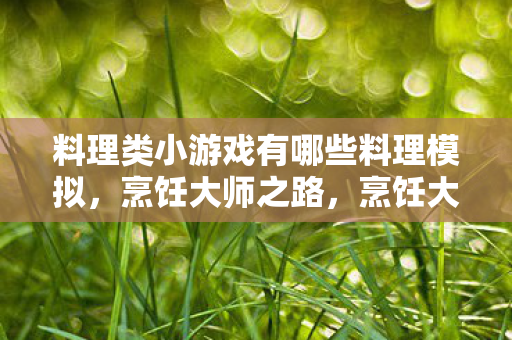 料理类小游戏有哪些料理模拟图片