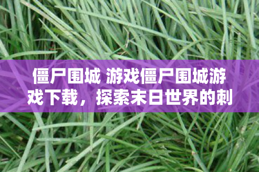 僵尸围城 游戏僵尸围城游戏下载图片