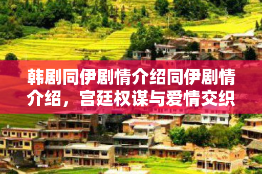 韩剧同伊剧情介绍同伊剧情介绍图片