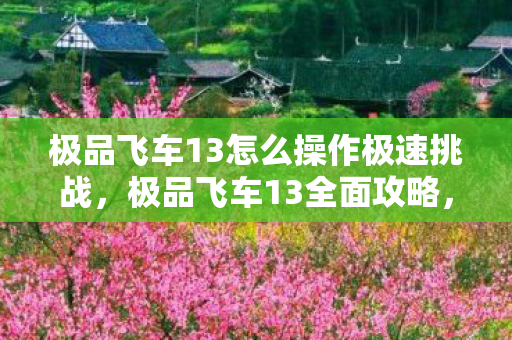 极品飞车13怎么操作极速挑战图片