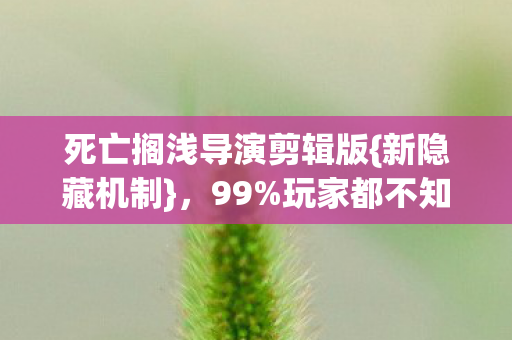 死亡搁浅导演剪辑版图片