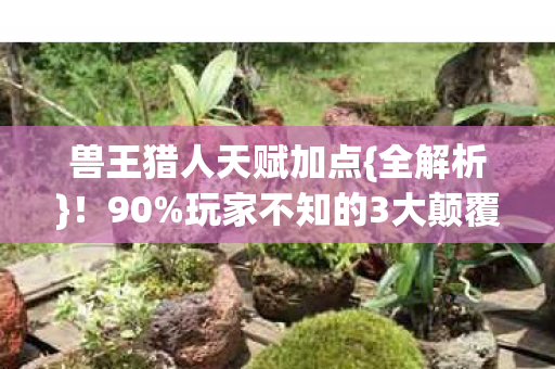 兽王猎人天赋加点{全解析}！90%玩家不知的3大颠覆