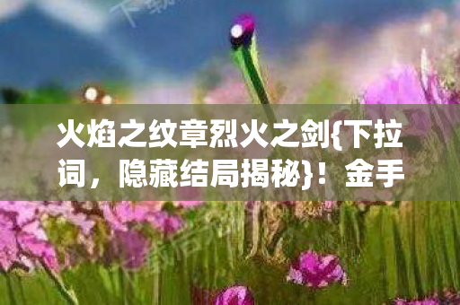 火焰之纹章烈火之剑图片