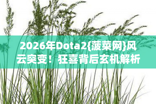 2026年Dota2图片